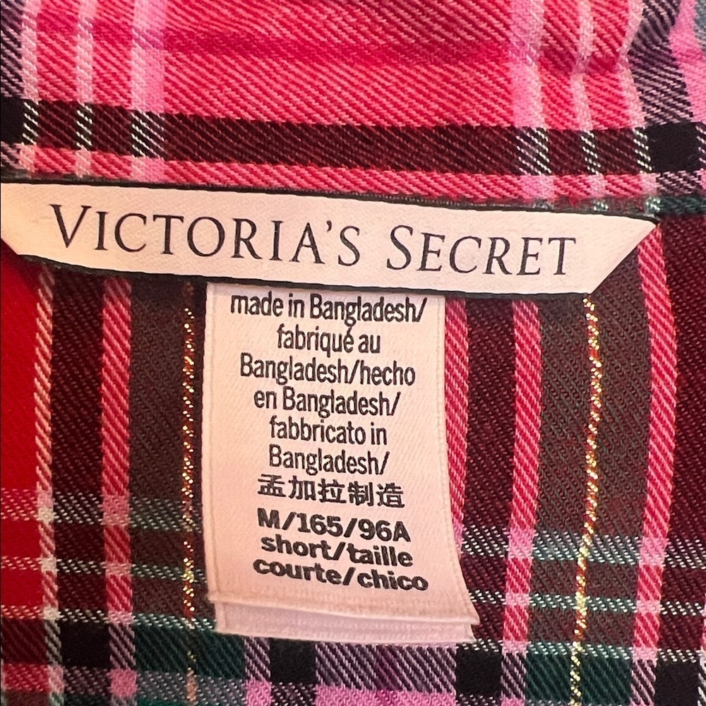 Victoria's Secret Red and Black Plaid Pajama Set - Picture 2 of 12